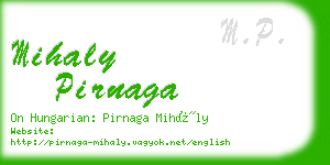 mihaly pirnaga business card